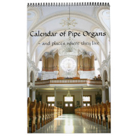 Lodräts kalender för Pipe-organ
