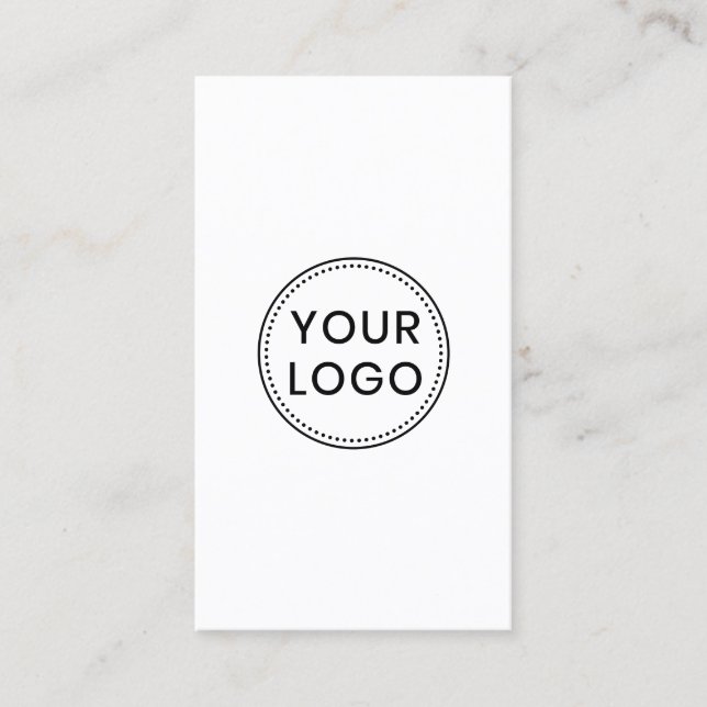 Lodräts logotyp för anpassningsbar, modern minimal visitkort (Framsida)