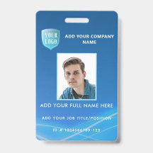 Lodräts medarbetarfoto-ID med Logotyp