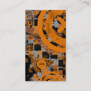 lodräts orange chex visitkort
