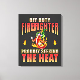 Lodräts orienteringstecken för brandbekämpning Chi Canvastryck