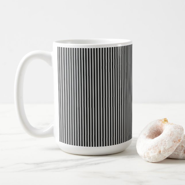 Lodräts rytm kaffemugg (Med munk)