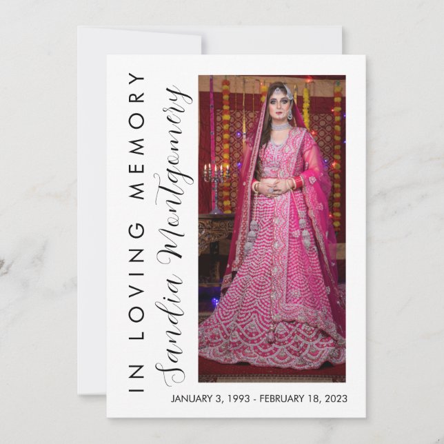 Lodräts skript i begravningsprogram för överljudsm inbjudningar (Framsida)