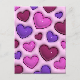 Lodräts vykort med 3D-glanshjärvingar