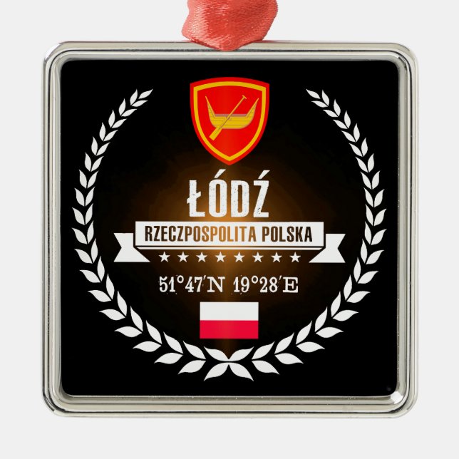 Łódź Julgransprydnad Metall (Framsidan)