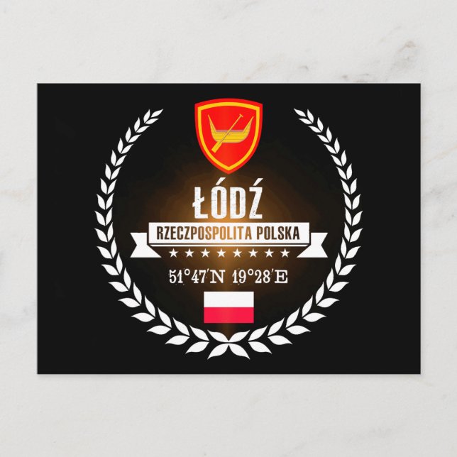 Łódź Vykort (Framsida)