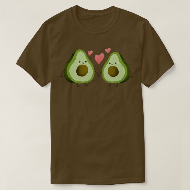 Loely Avocado Couple Classic TShirt T Shirt (Design framsida)