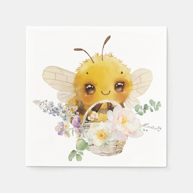 Loely Bee Cocktail Napkins Pappersservett (Framsidan)