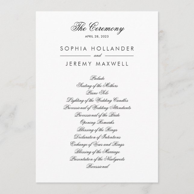 Loely Black and White Flat Program (Framsida)