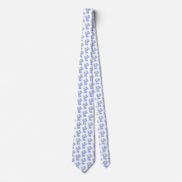 Loely Bluebells White Necktie Slips