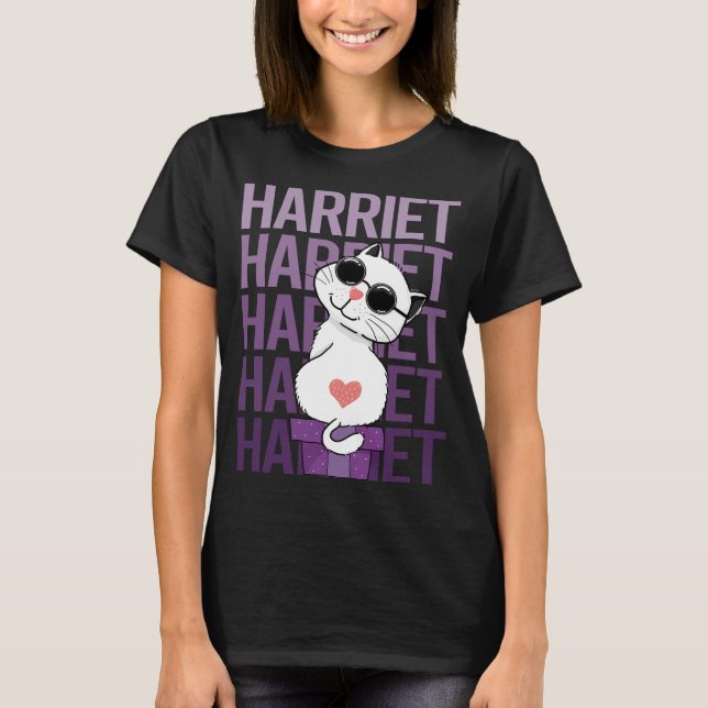 Loely Cat - Harriet Namn T Shirt (Framsida)