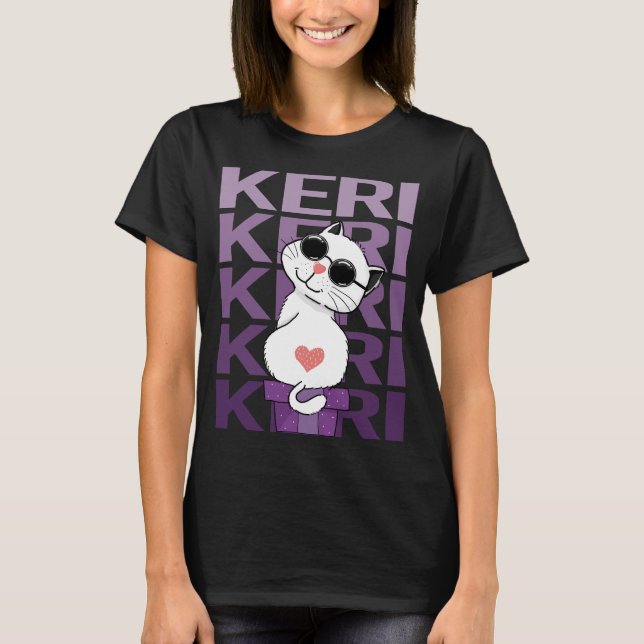 Loely Cat - Keri Namn T Shirt (Framsida)