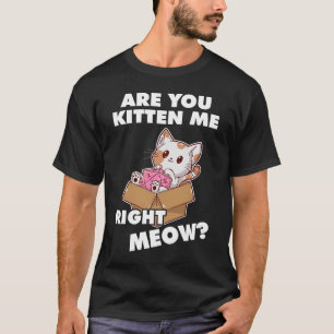 Loely Cat Kitten Me Höger Meow RPG Dice Dungeons T Shirt