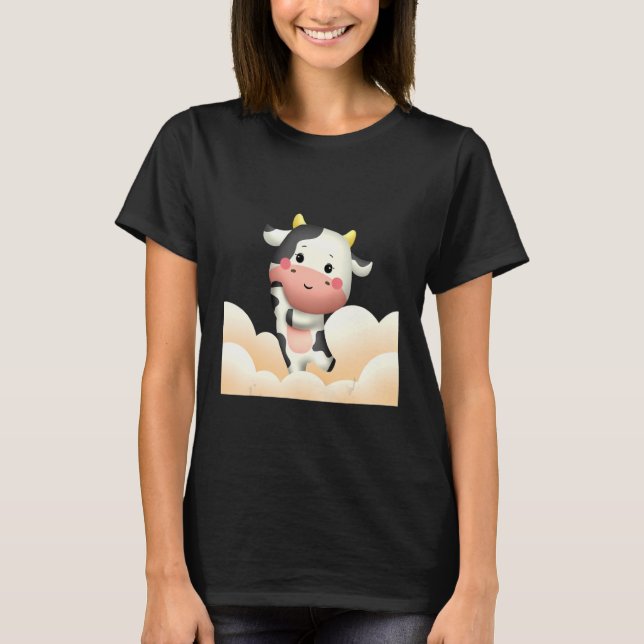 Loely Dairy Cow Dancing T Shirt (Framsida)