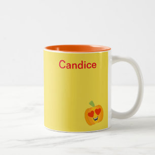 Loely Fall Pumpkin Två-Tonad Mugg