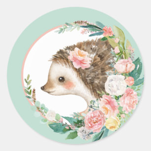 Loely Forest Woodland Animals - Little Hedgehog Runt Klistermärke