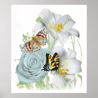 Loely Garden Scene poster