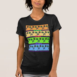Loely Girly Hakuna Matata Blommigt färg Art Design T-shirt