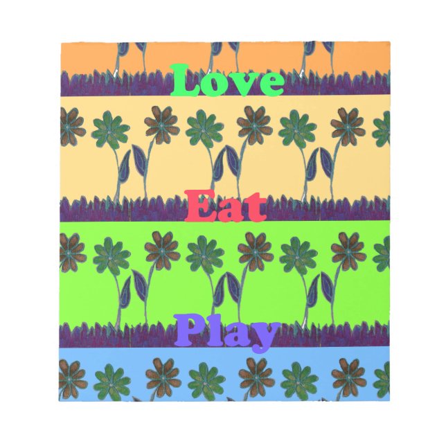 Loely Girly Hakuna Matata färg Gifts.png Anteckningsblock (Framsida)