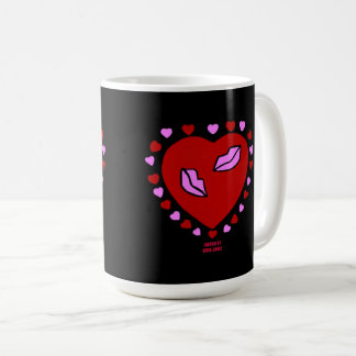 Loely Heart Kisses Coffee Mugg