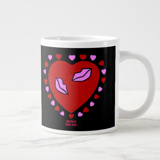 Loely Heart Kisses Jumbo Mugg (Höger)