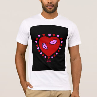 Loely Heart Kisses Manar Basic White T Shirt