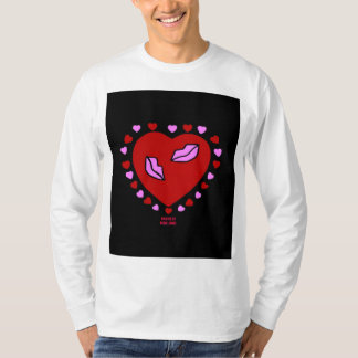 Loely Heart Kisses Manar Långärmad Shirt T Shirt