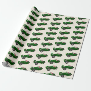 Loely Jultomten Jaguar SS 90 Driver Presentpapper