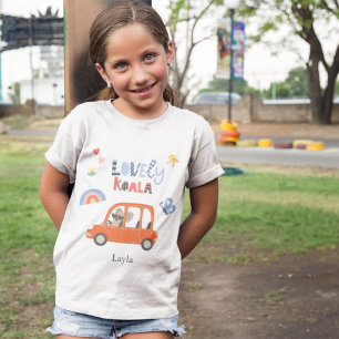 Loely Koala Little Girl First Namn Cute Animal T Shirt