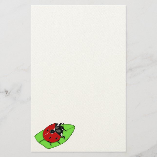 Loely Ladybug Stationery Brevpapper (Framsida)