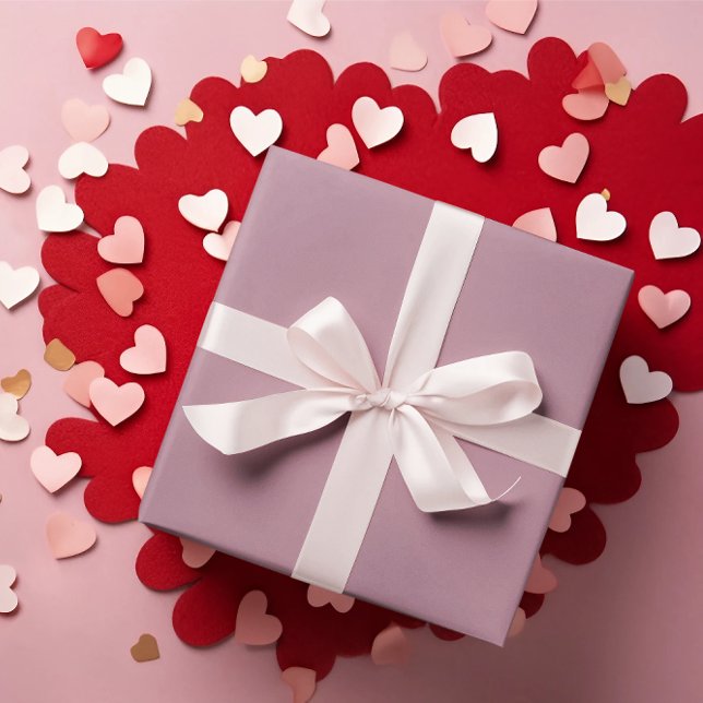 Loely Mauve - Rosa Wrapping Papper Roll Presentpapper (Skapare uppladdad)