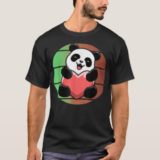Loely Panda Bear Sunset T Shirt