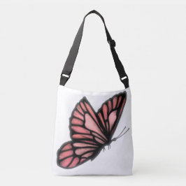Loely Peach Butterfly Kor Body Tote Bag Axelväska