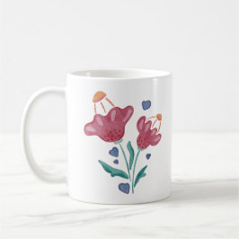Loely Psychedelic Flowers Kaffemugg