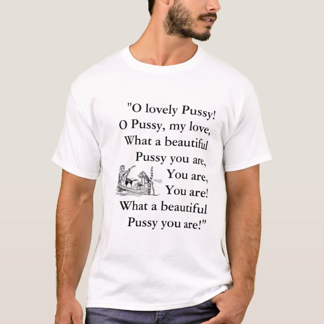 Loely Pussy T-Shirt - Edward Lear (Framsida)