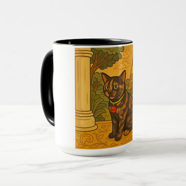 Loely Siam Cat Coffee mugg (Framsida vänster)