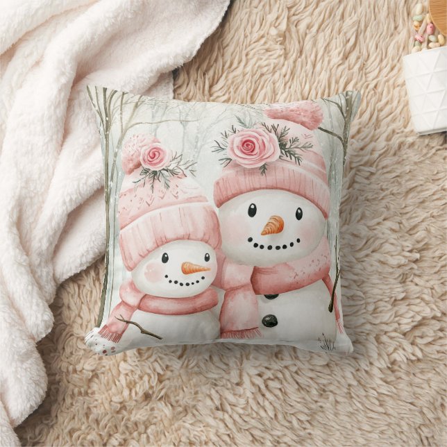 Loely Snögubbe Family Cushion Kudde (Filt)