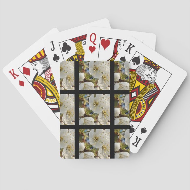 Loely Springblommor Grid Casinokort (Baksidan)