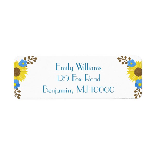 Loely Sunros Galore Returadress Etikett (Framsidan)