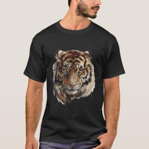 Loely Tiger Hand Pavisserligen Porträtt T Shirt