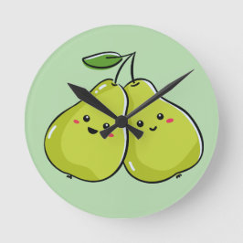 Loely Twin Pear Nursery Rund Klocka