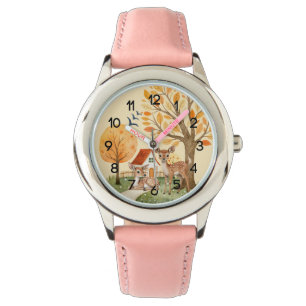 Loely Woodland Hjort Landssideshus Kids Armbandsur