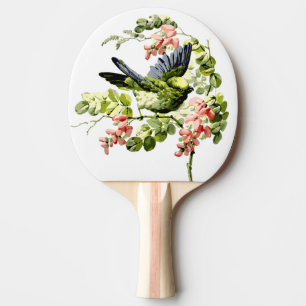 Loely Young Parrot i Blommar Träd Pingisracket
