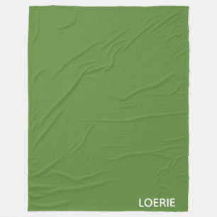 Loerie grönt färg namn fleecefilt
