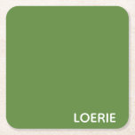 Loerie grönt färg namn underlägg papper kvadrat<br><div class="desc">Loerie grönt färg namn</div>