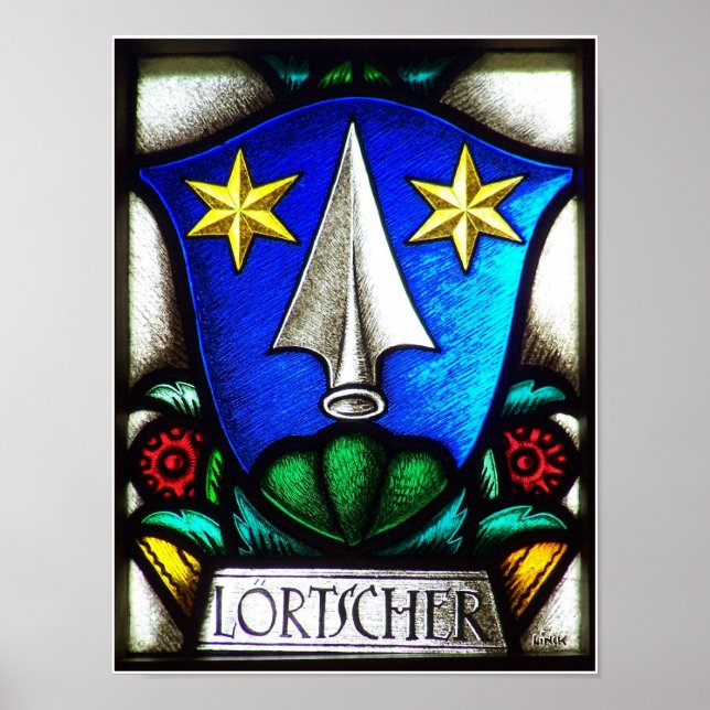 Loertscher Family Crest Poster (Framsidan)