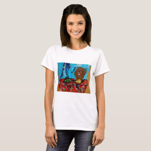 Lofe Trendig Artistic Womans skjorta Tee