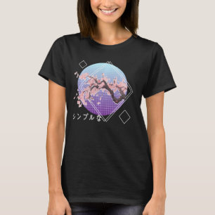 Lofi Aesthetic Sakura Cherry Blommar Träd Japanska T Shirt