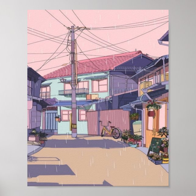 Lofi City Alley Poster (Framsidan)