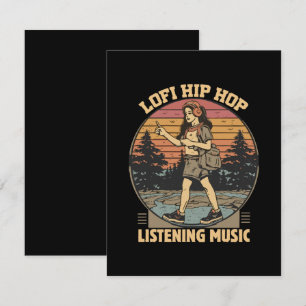 Lofi hip hop chillhop musik tilläggskort